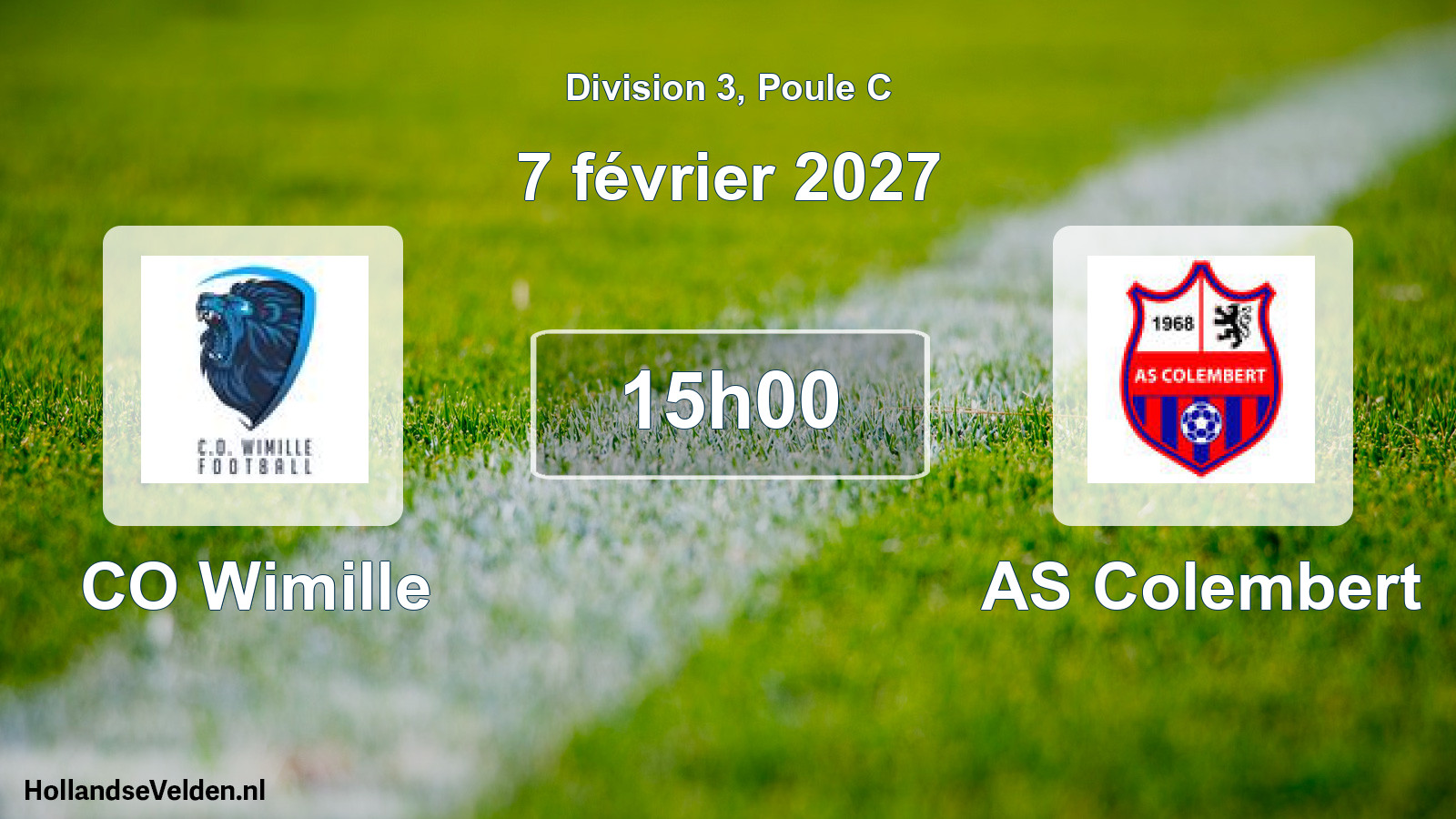 Match programmé: CO Wimille - AS Colembert (7 février 2027)