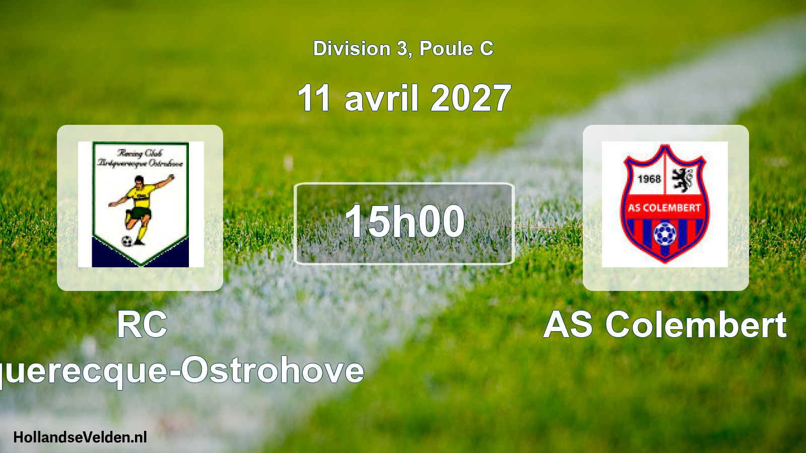 Match programmé: RC Brequerecque-Ostrohove - AS Colembert (11 avril 2027)