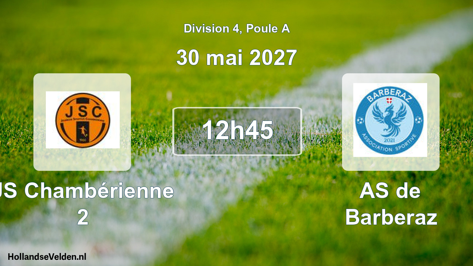 Scheduled Match: JS Chambérienne 2 - AS de Barberaz (30 May 2027)