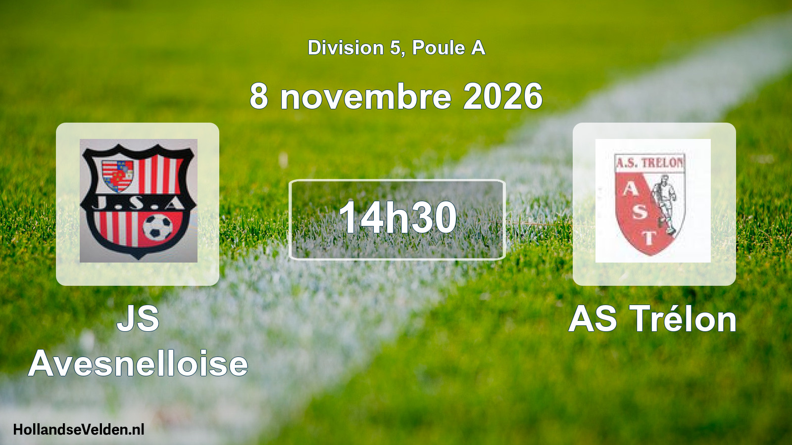 Match programmé: JS Avesnelloise - AS Trélon (8 novembre 2026)