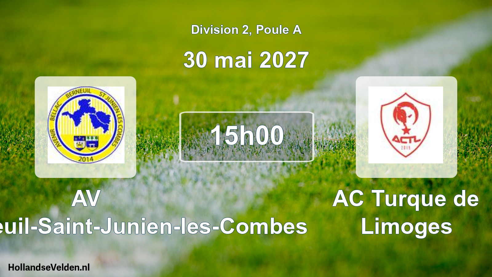 Scheduled Match: AV Bellac-Berneuil-Saint-Junien-les-Combes - AC Turque de Limoges (30 May 2027)