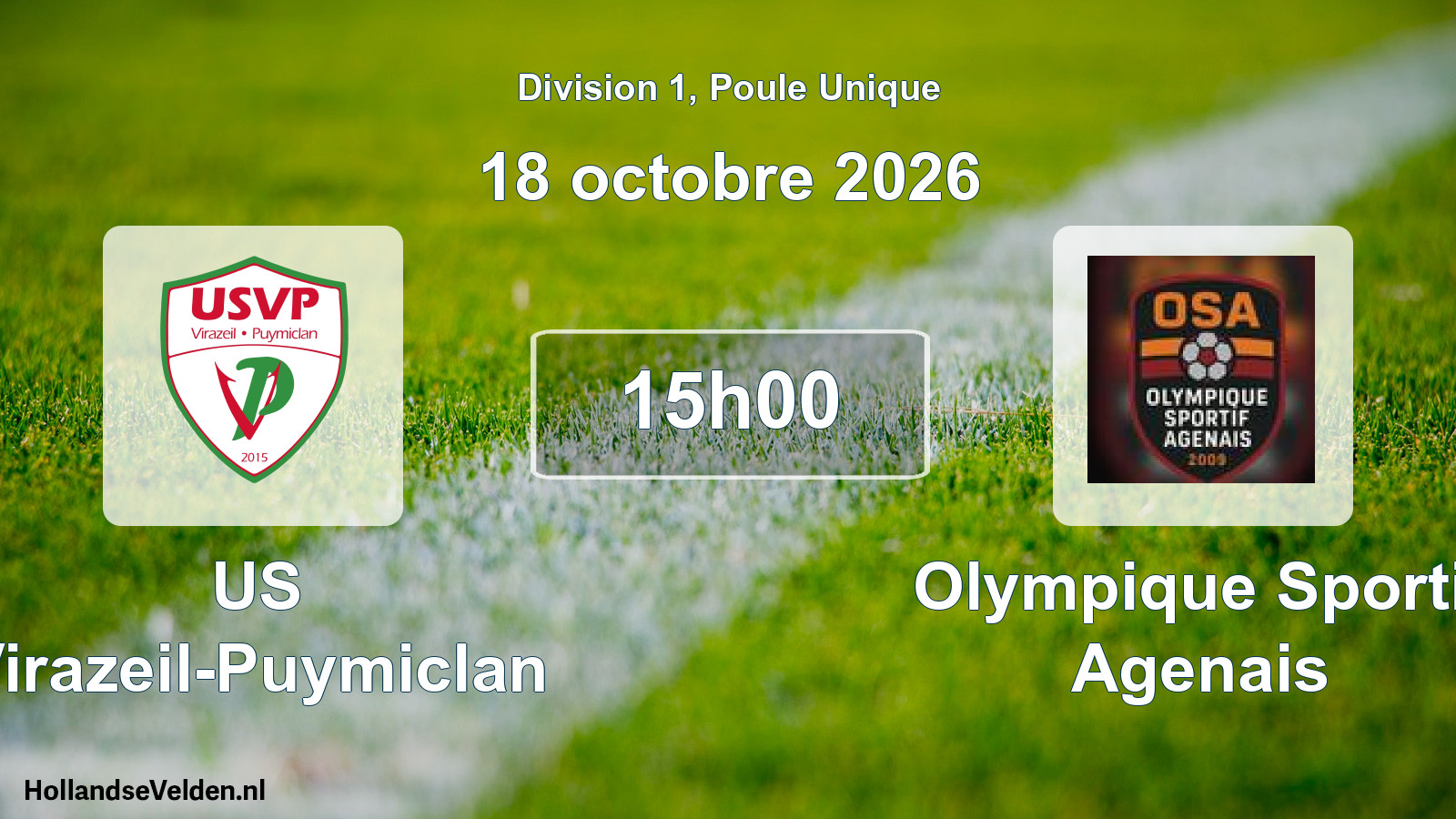 Scheduled Match: US Virazeil-Puymiclan - Olympique Sportif Agenais (18 October 2026)