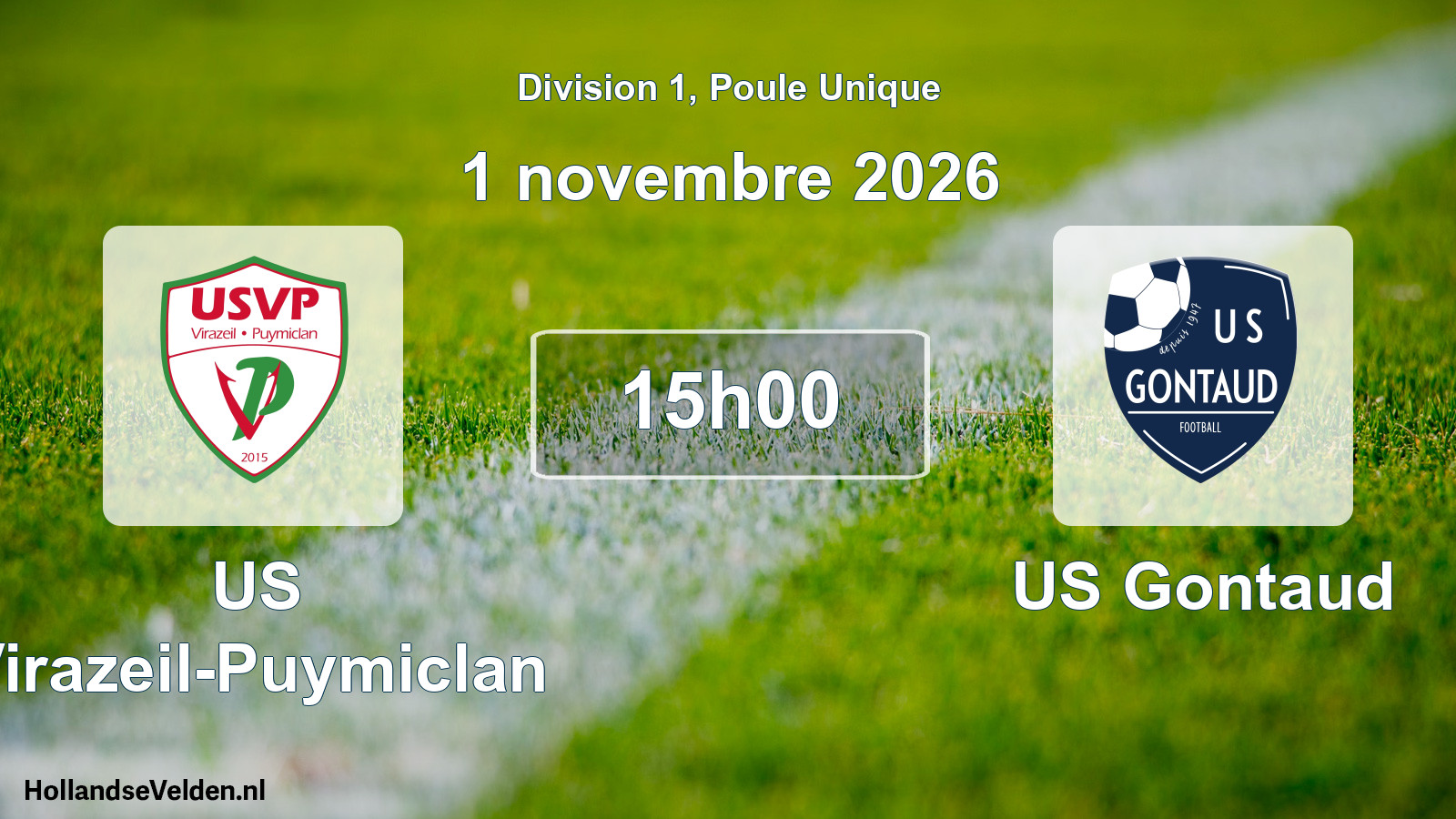 Scheduled Match: US Virazeil-Puymiclan - US Gontaud (1 November 2026)