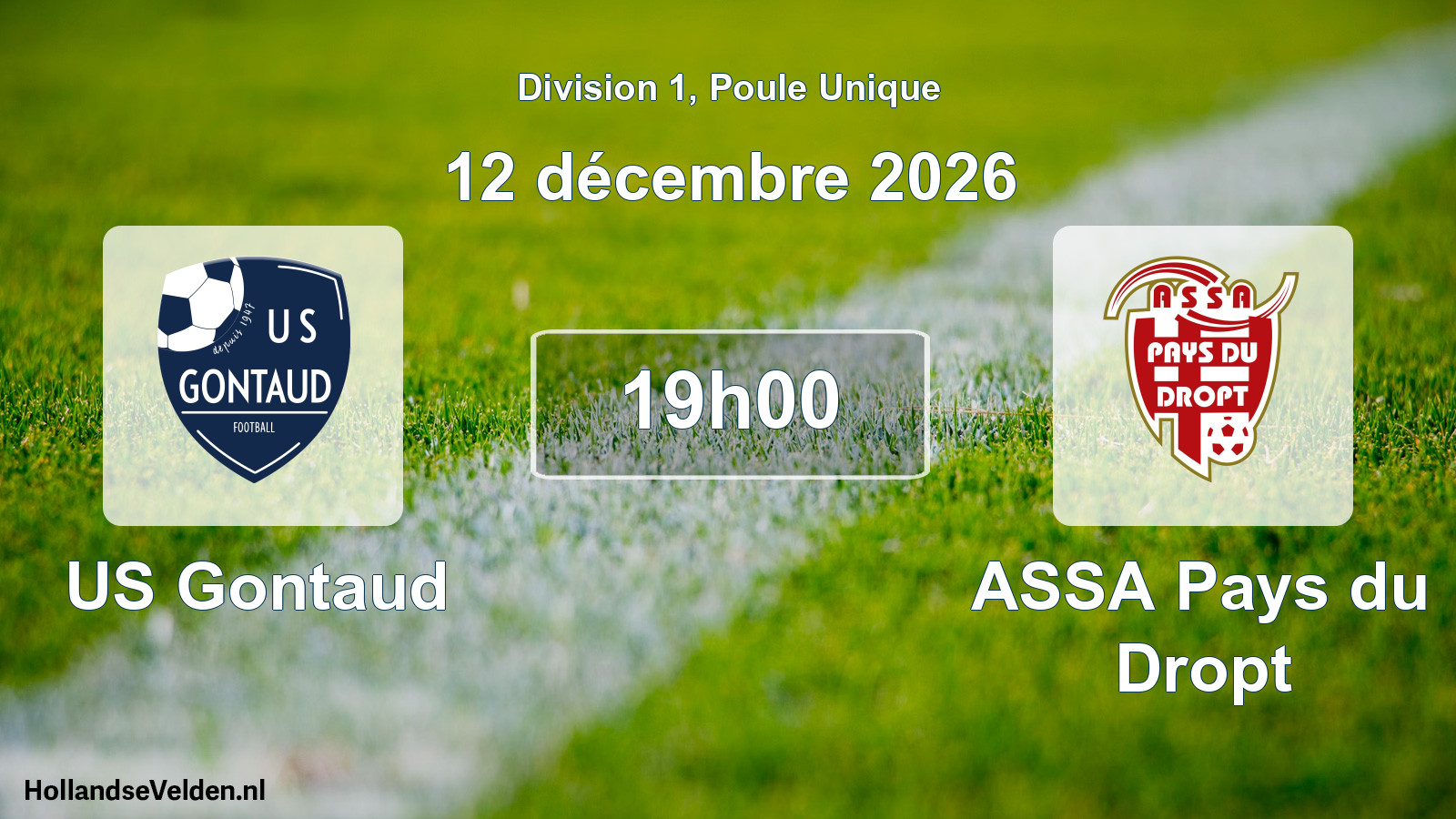 Scheduled Match: US Gontaud - ASSA Pays du Dropt (12 December 2026)