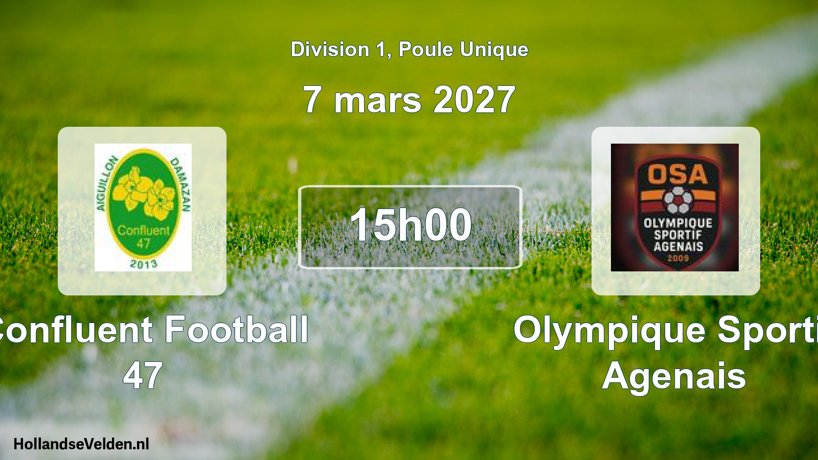Scheduled Match: Confluent Football 47 - Olympique Sportif Agenais (7 March 2027)