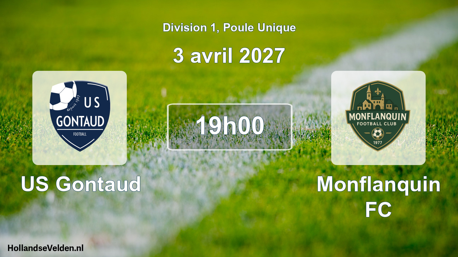 Scheduled Match: US Gontaud - Monflanquin FC (3 April 2027)