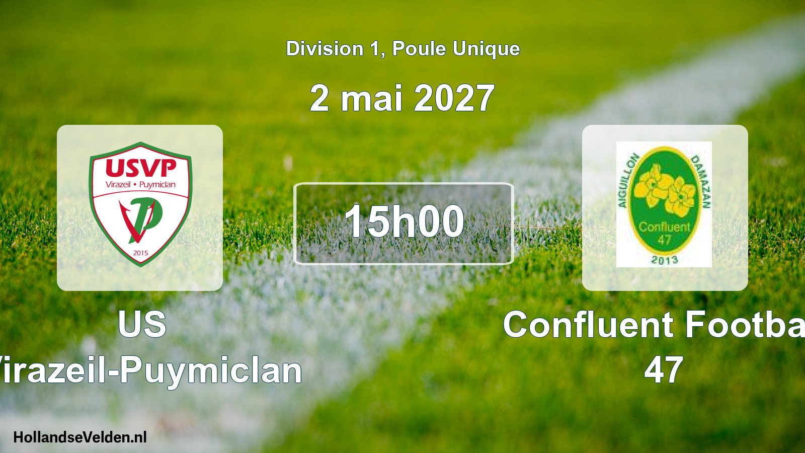 Scheduled Match: US Virazeil-Puymiclan - Confluent Football 47 (2 May 2027)