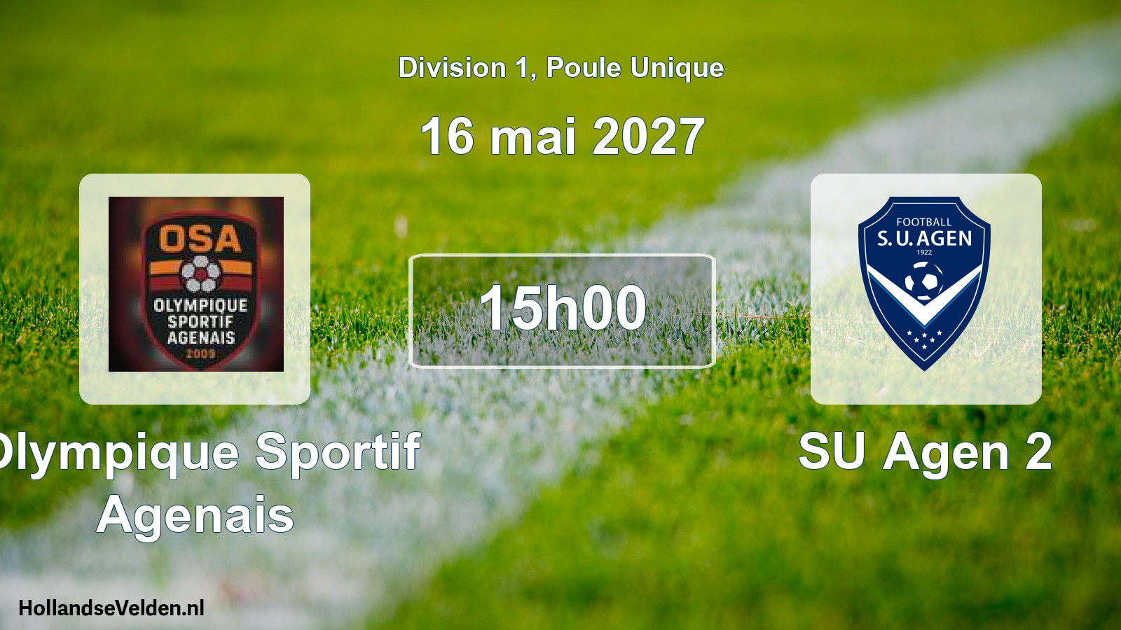Scheduled Match: Olympique Sportif Agenais - SU Agen 2 (16 May 2027)