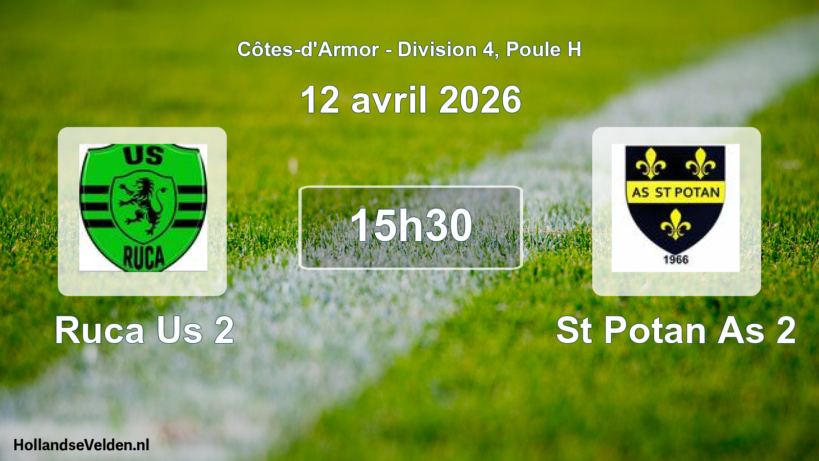 Scheduled Match: Ruca Us 2 - St Potan As 2 (12 April 2026)