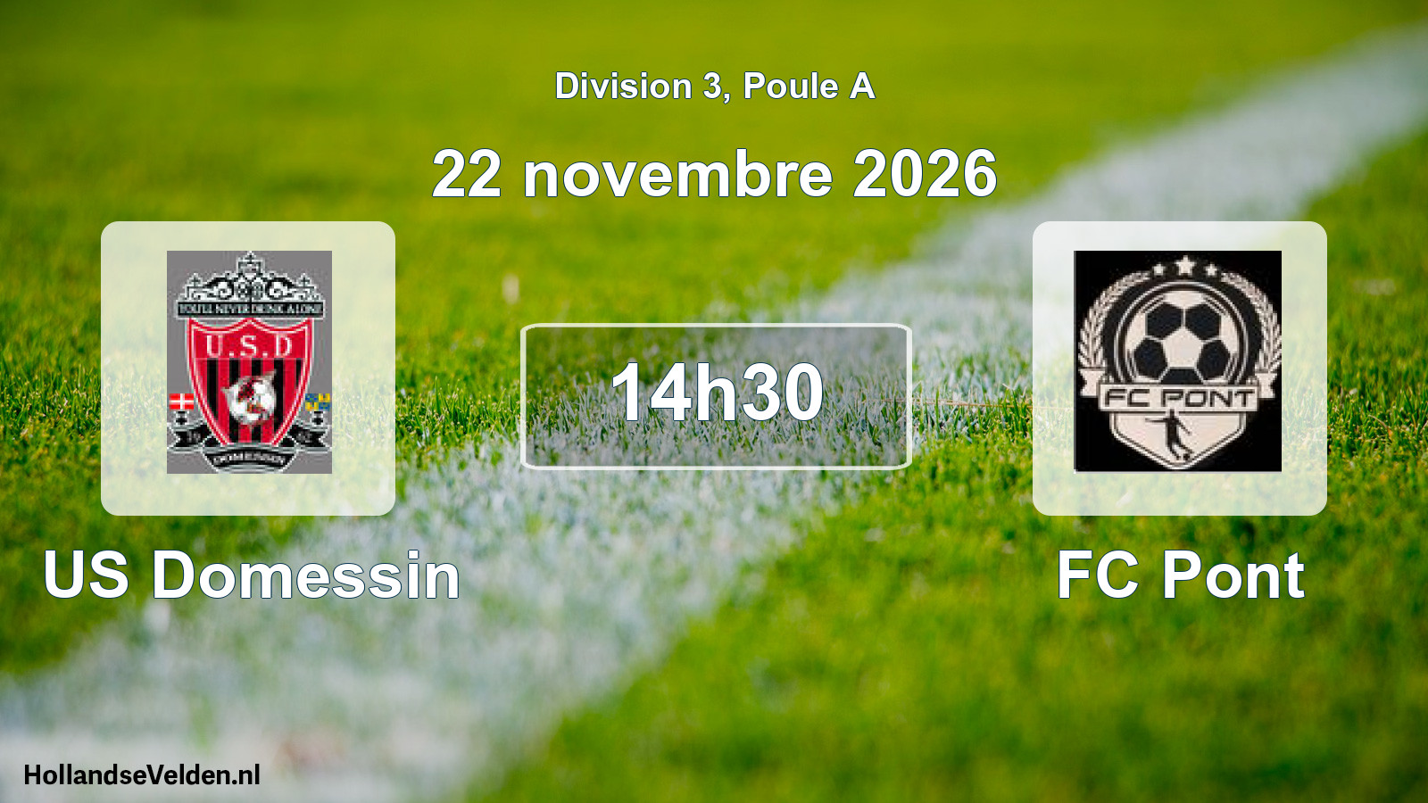 Scheduled Match: US Domessin - FC Pont (22 November 2026)