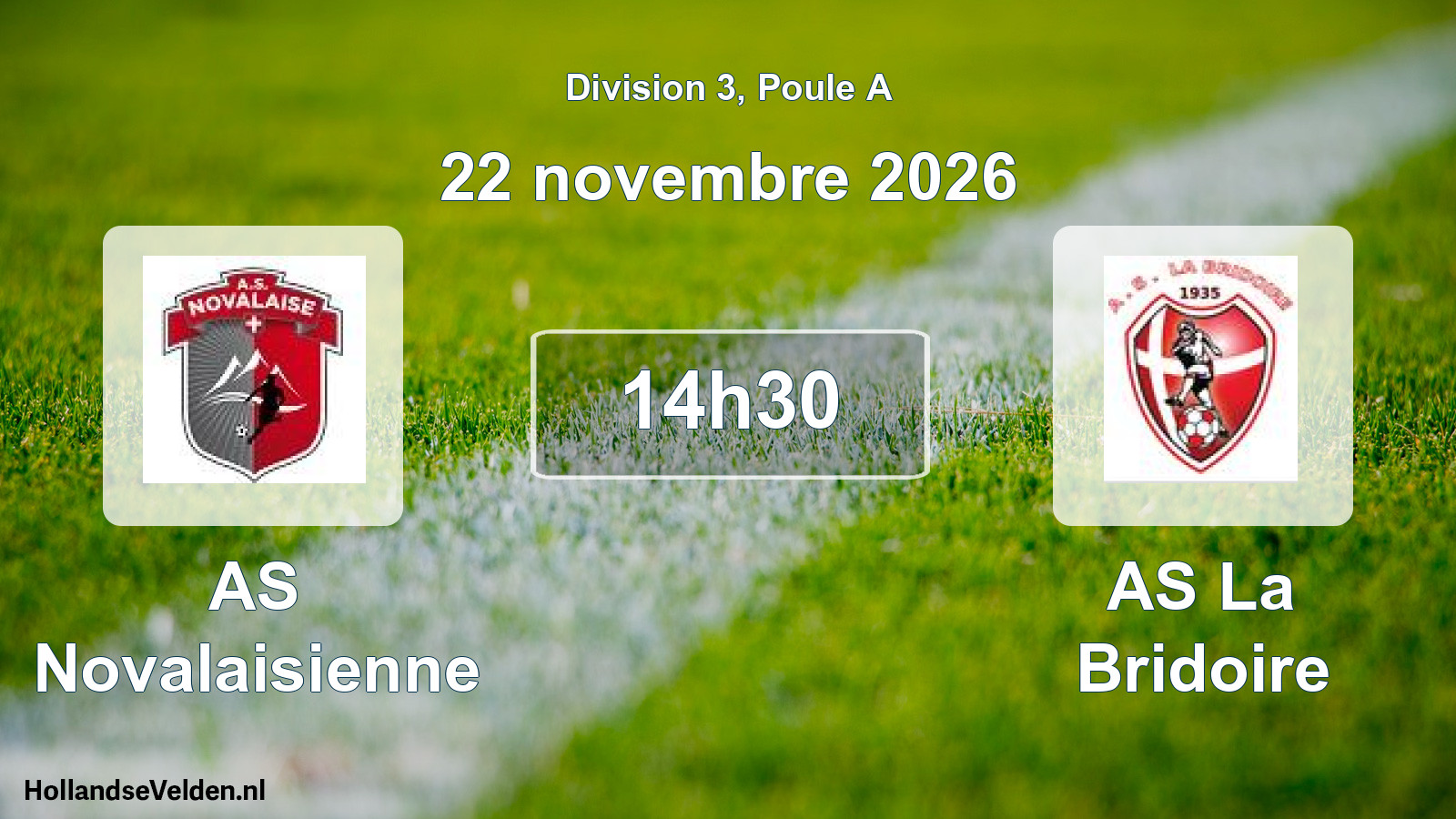 Scheduled Match: AS Novalaisienne - AS La Bridoire (22 November 2026)