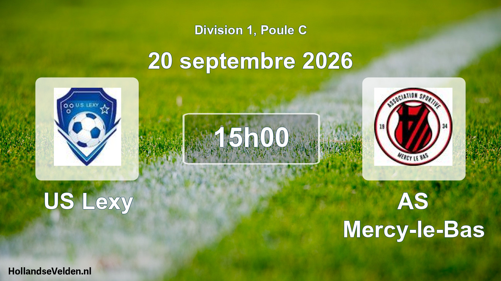 Scheduled Match: US Lexy - AS Mercy-le-Bas (20 September 2026)