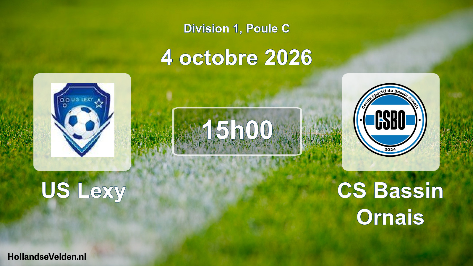 Scheduled Match: US Lexy - CS Bassin Ornais (4 October 2026)