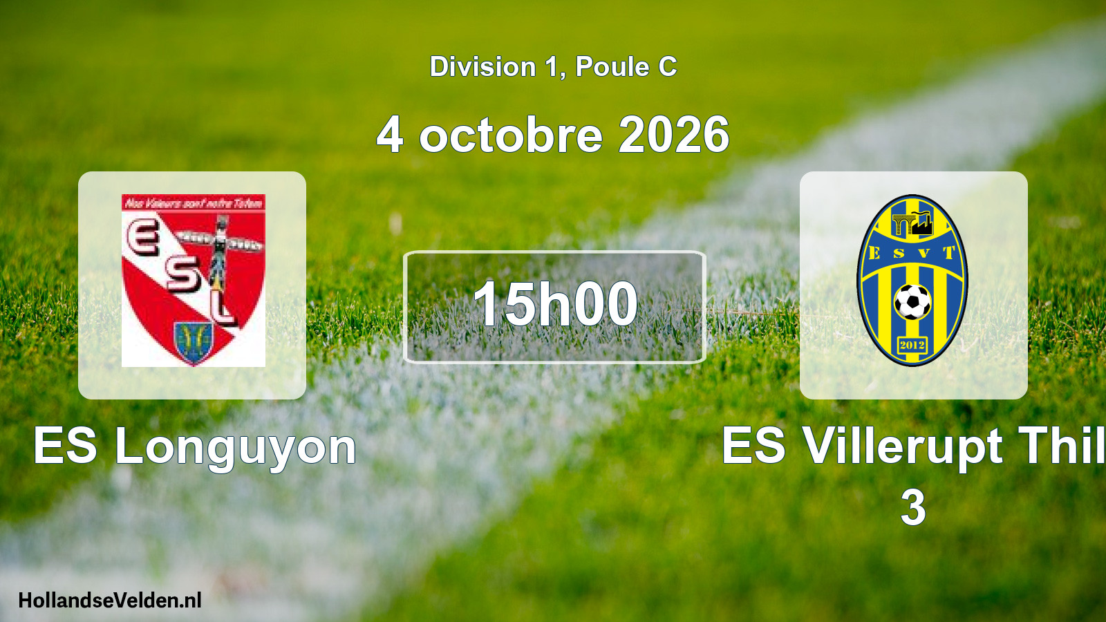 Scheduled Match: ES Longuyon - ES Villerupt Thil 3 (4 October 2026)