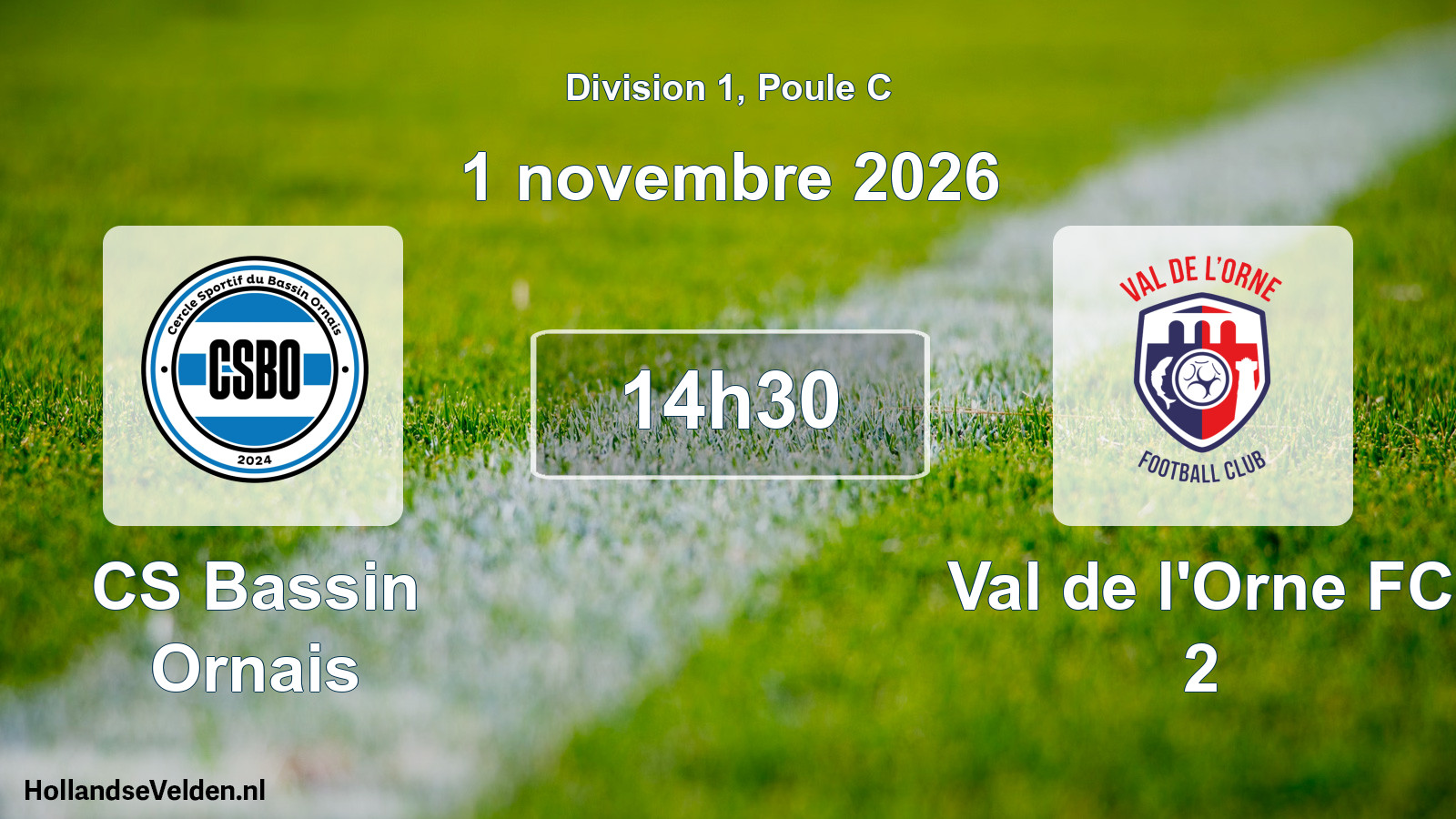 Scheduled Match: CS Bassin Ornais - Val de l'Orne FC 2 (1 November 2026)