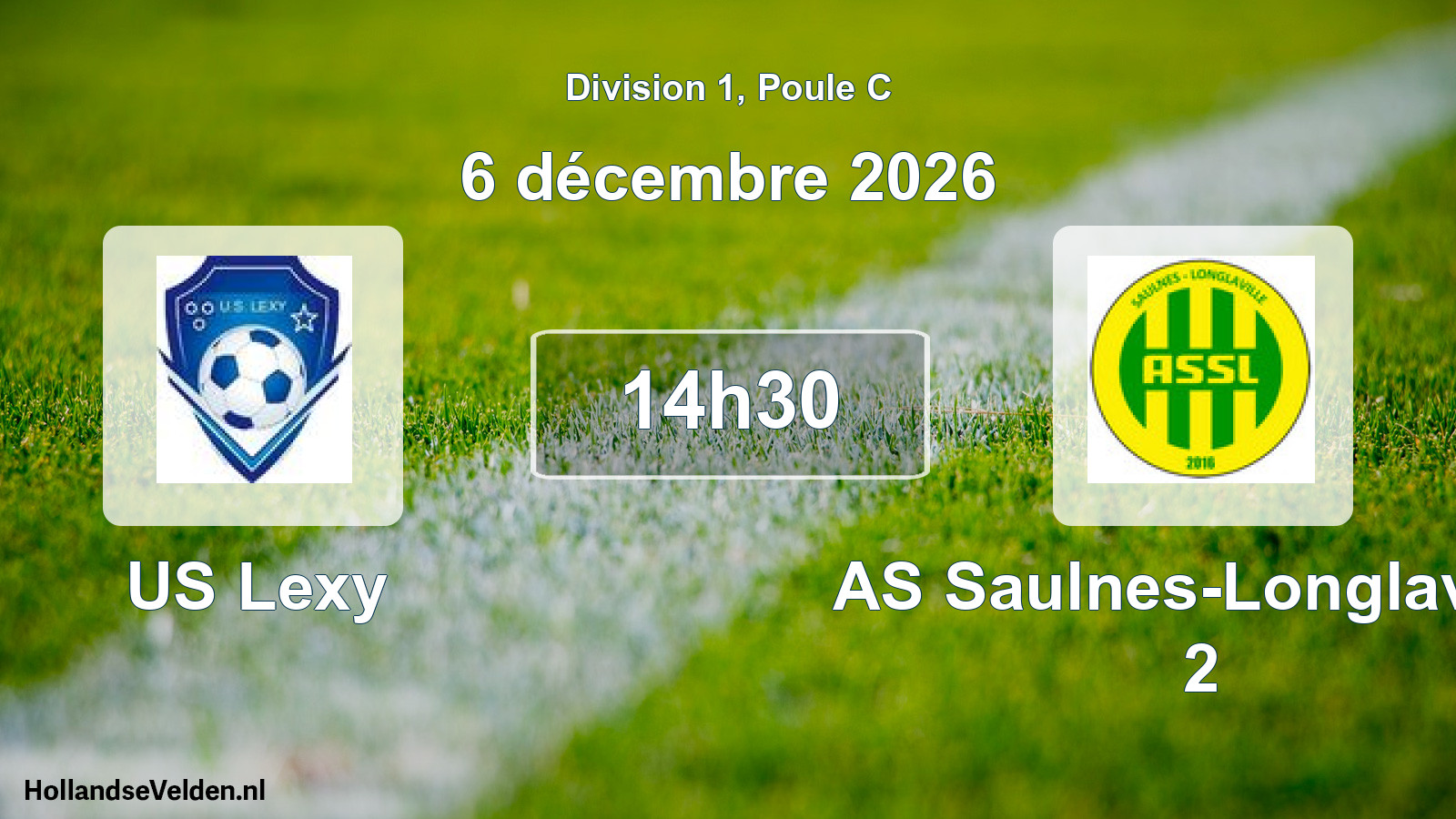 Scheduled Match: US Lexy - AS Saulnes-Longlaville 2 (6 December 2026)