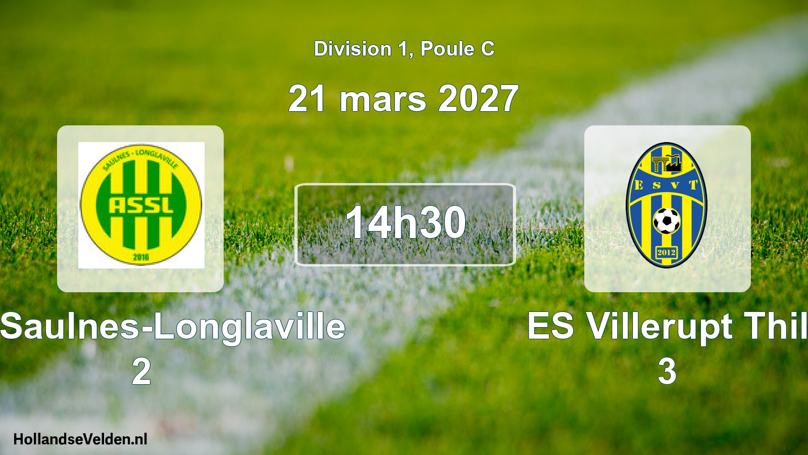 Match programmé: AS Saulnes-Longlaville 2 - ES Villerupt Thil 3 (21 mars 2027)