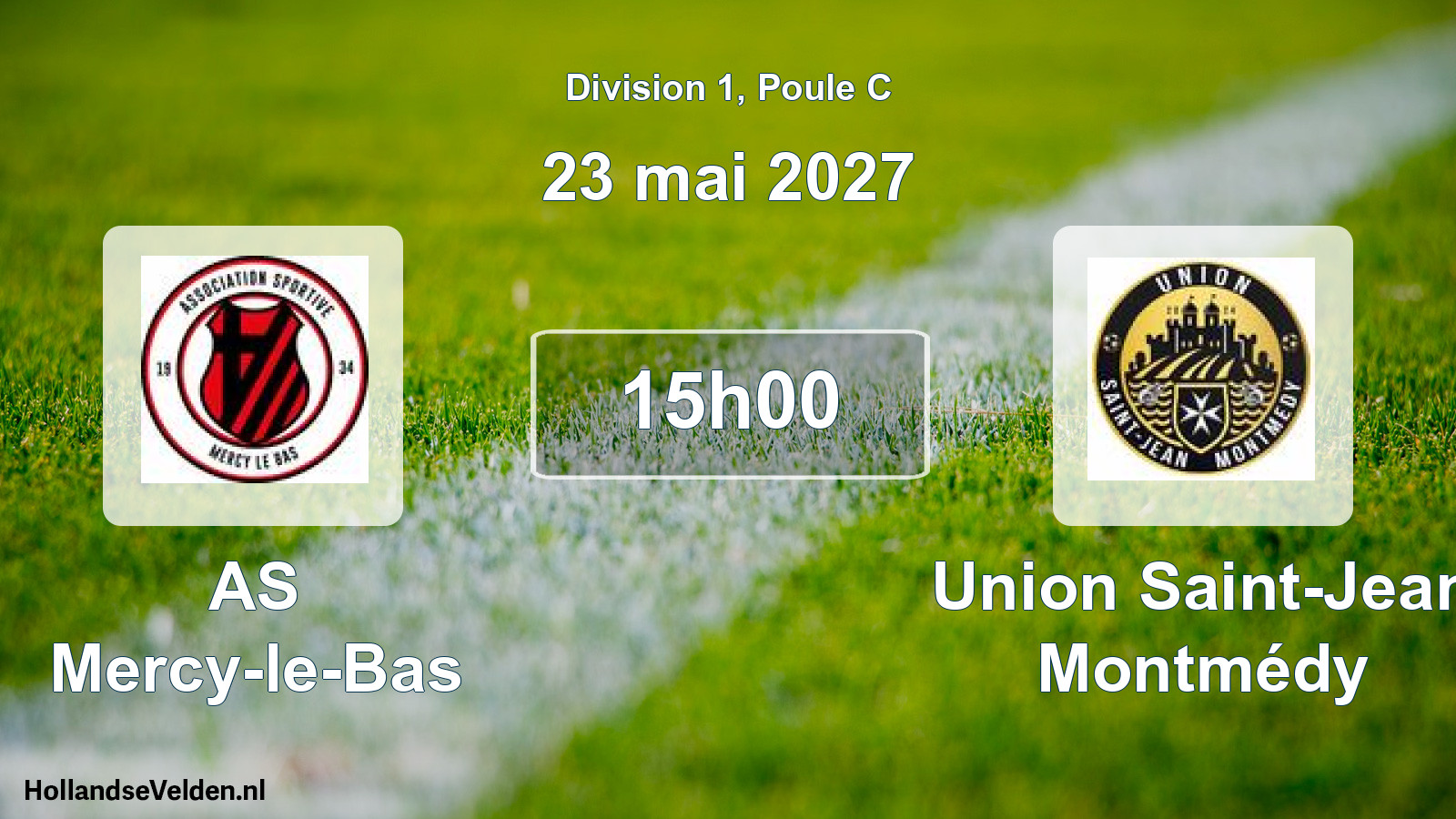 Scheduled Match: AS Mercy-le-Bas - Union Saint-Jean Montmédy (23 May 2027)