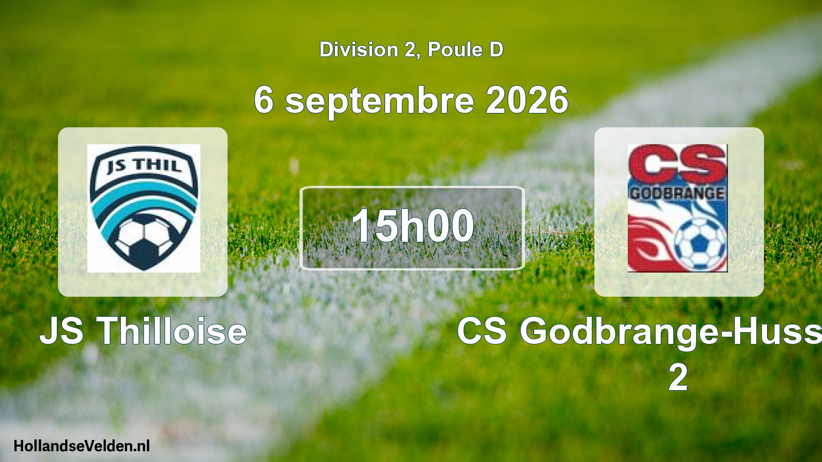 Scheduled Match: JS Thilloise - CS Godbrange-Hussigny 2 (6 September 2026)