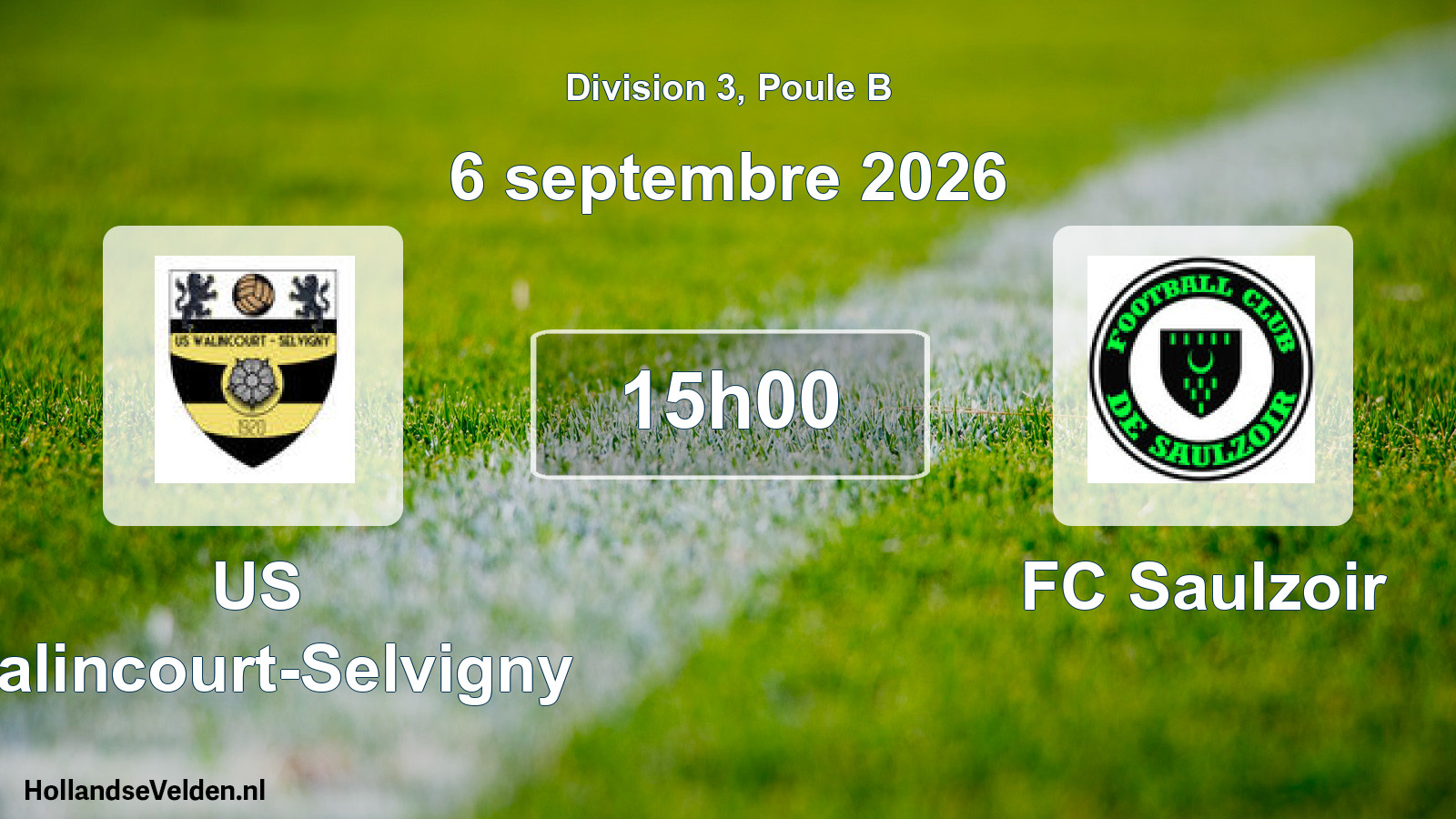 Scheduled Match: US Walincourt-Selvigny - FC Saulzoir (6 September 2026)
