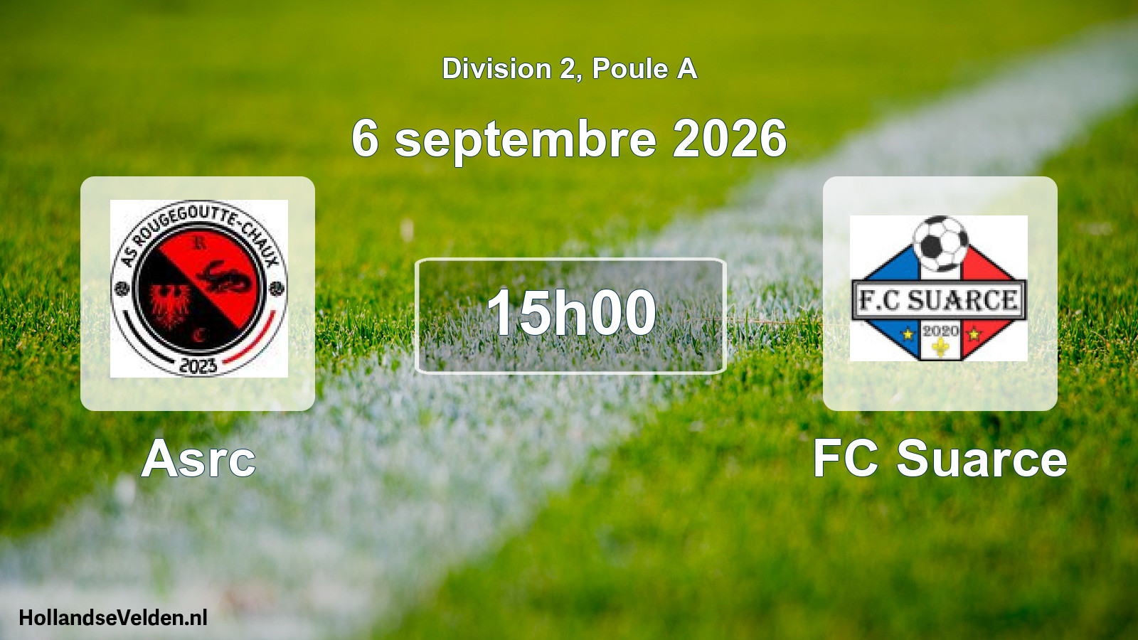 Scheduled Match: Asrc - FC Suarce (6 September 2026)