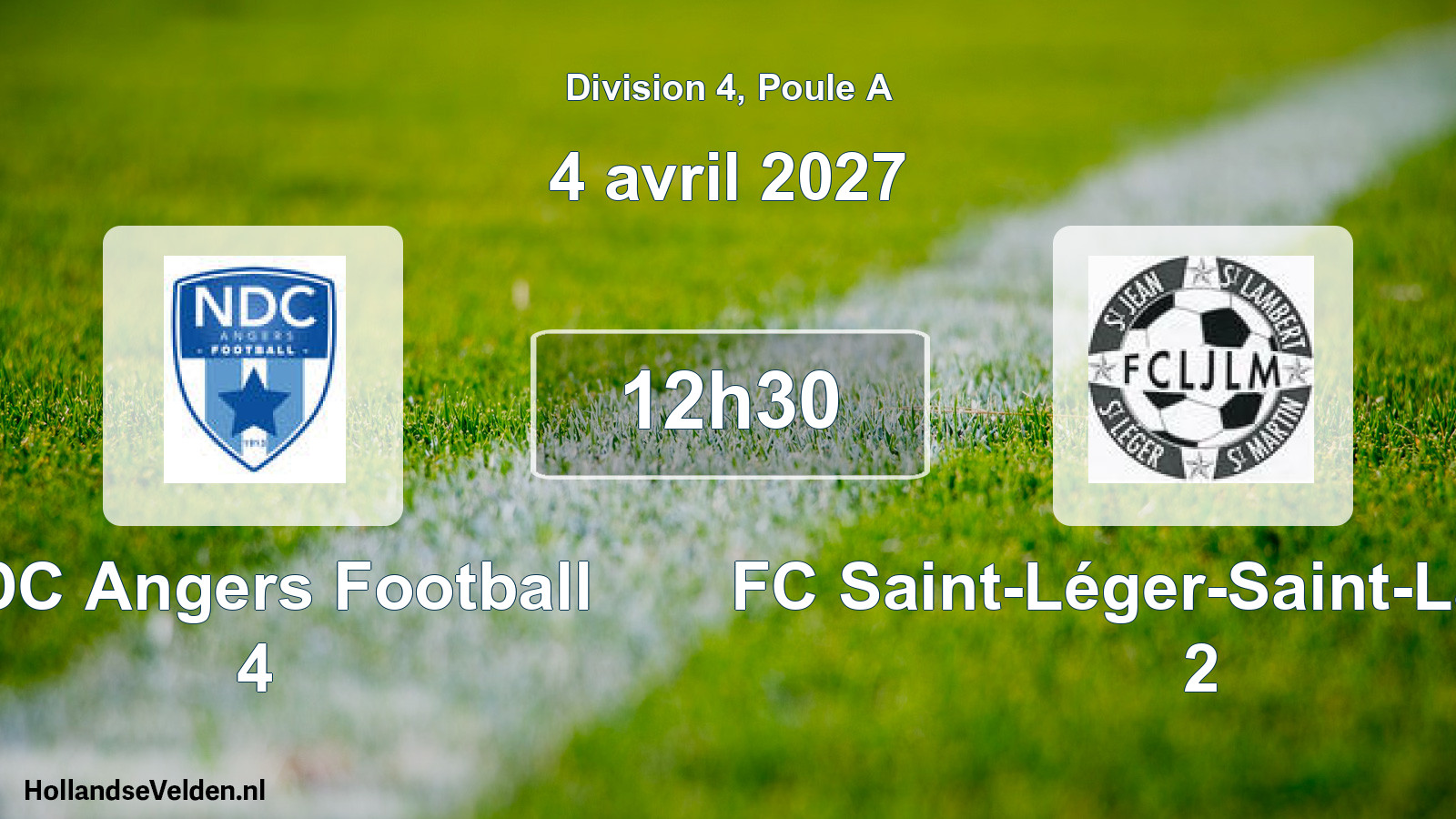 Scheduled Match: NDC Angers Football 4 - FC Saint-Léger-Saint-Lambert 2 (4 April 2027)