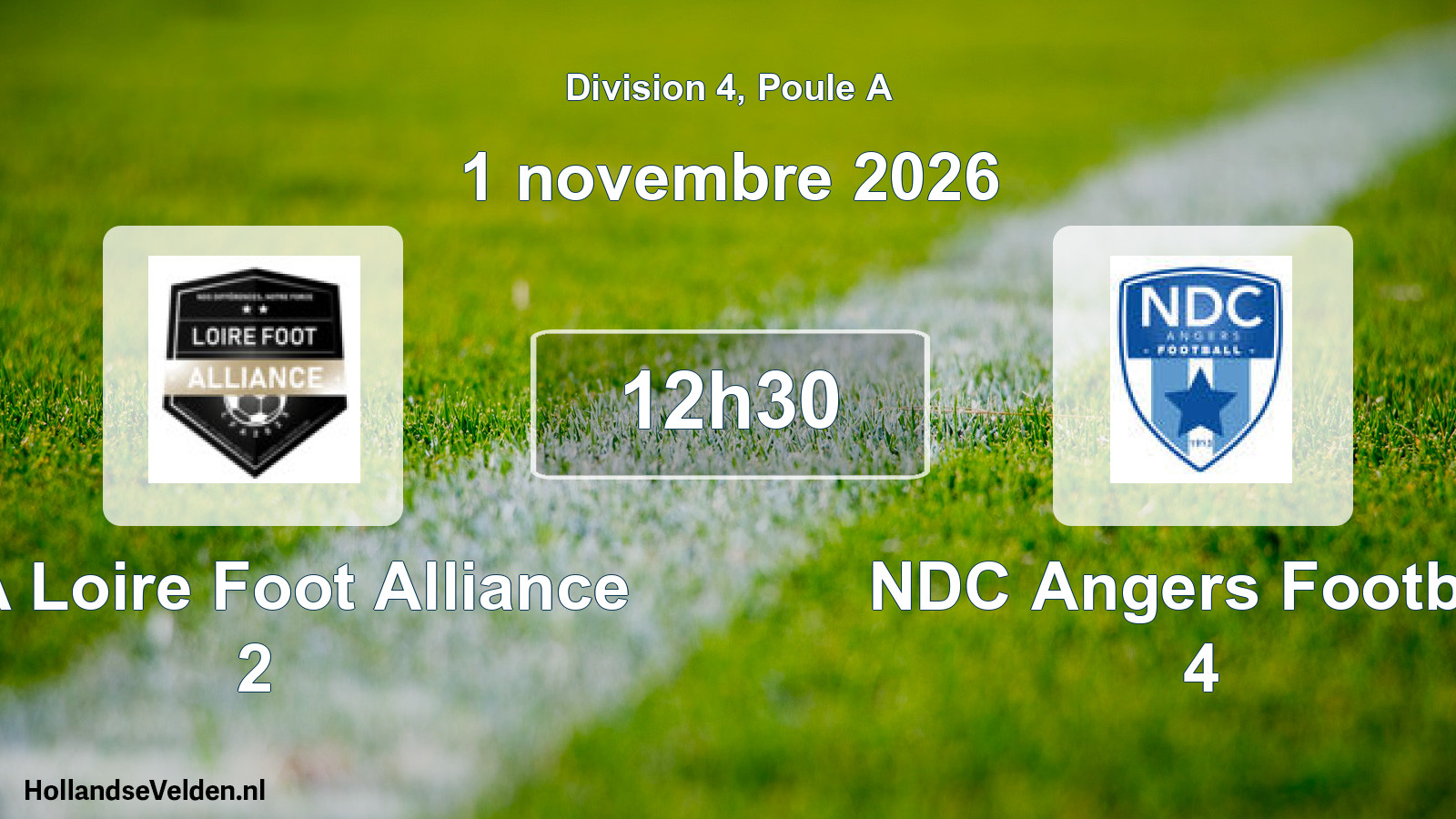 Geplande wedstrijd: LFA Loire Foot Alliance 2 - NDC Angers Football 4 (1 november 2026)