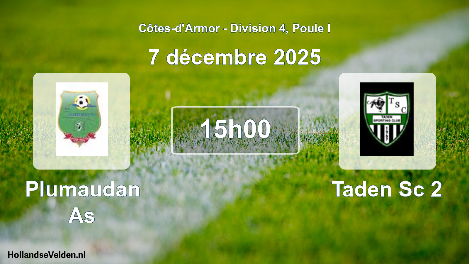 Scheduled Match: Plumaudan As - Taden Sc 2 (7 December 2025)