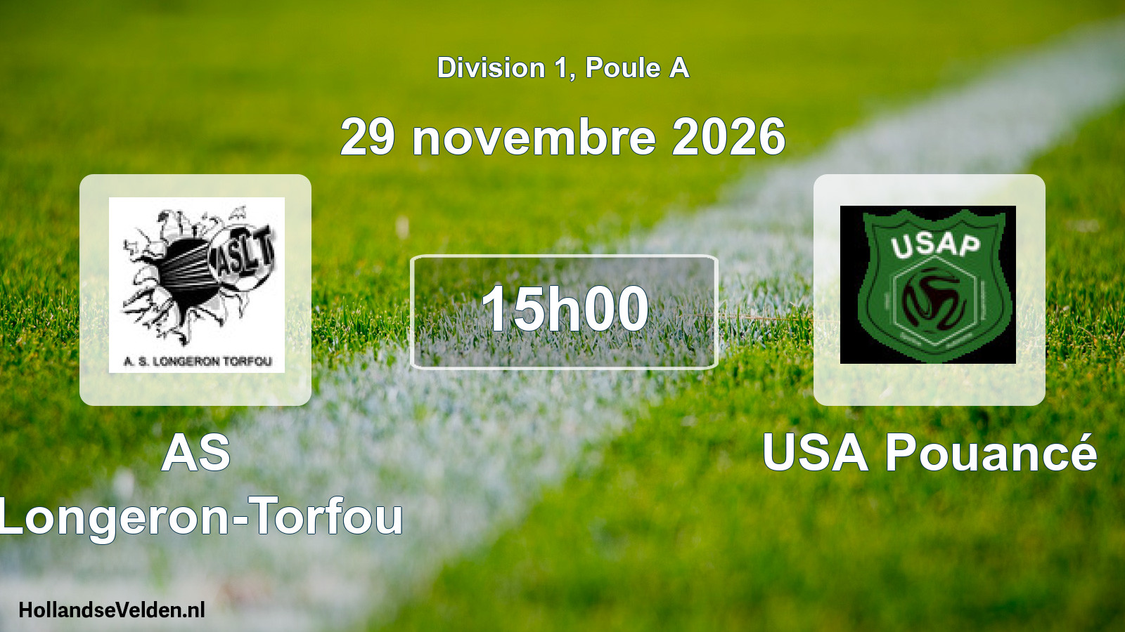 Scheduled Match: AS Longeron-Torfou - USA Pouancé (29 November 2026)