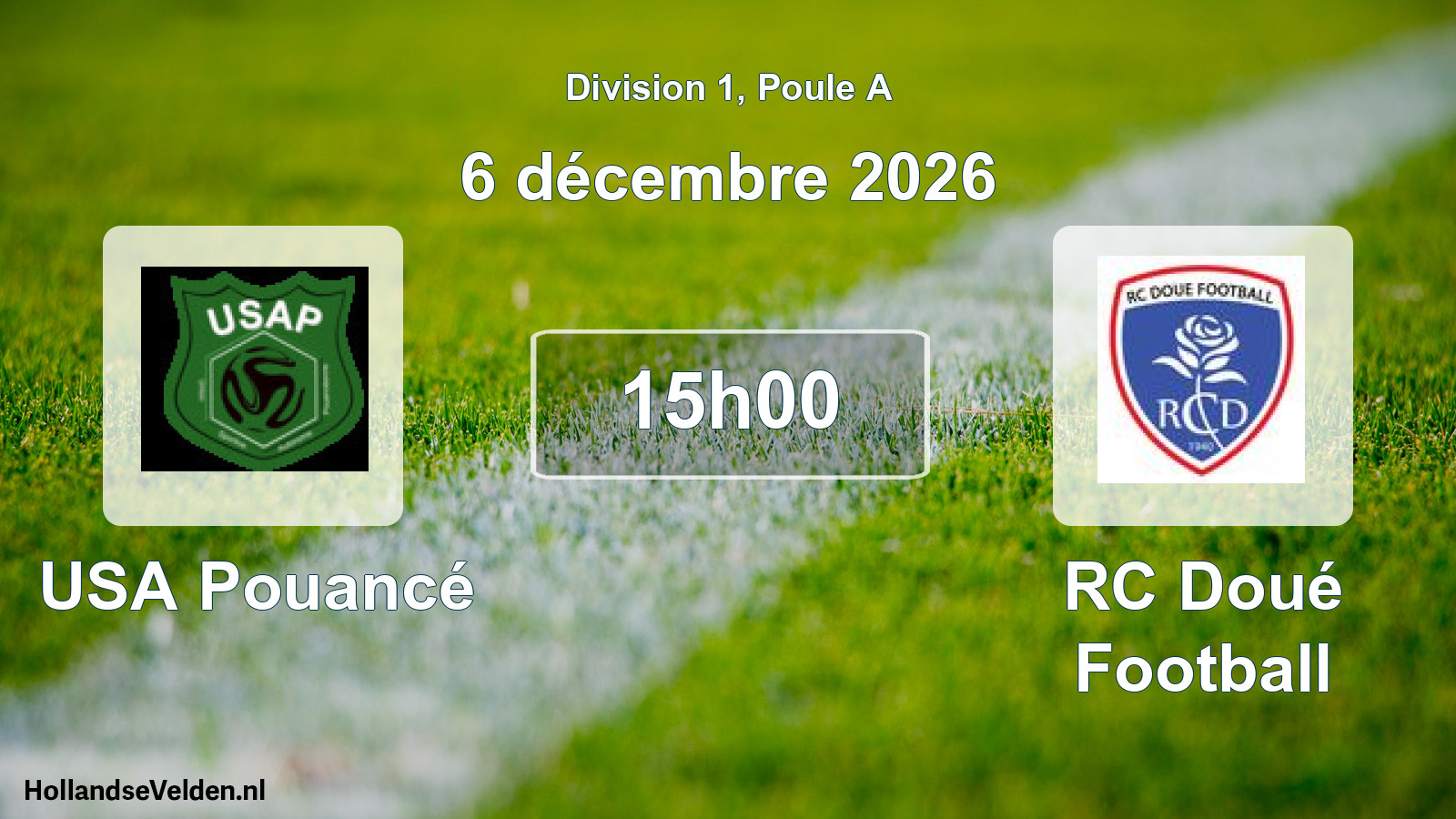 Scheduled Match: USA Pouancé - RC Doué Football (6 December 2026)