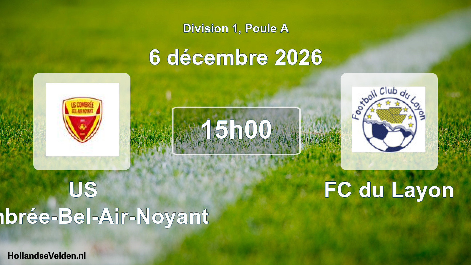Scheduled Match: US Combrée-Bel-Air-Noyant - FC du Layon (6 December 2026)