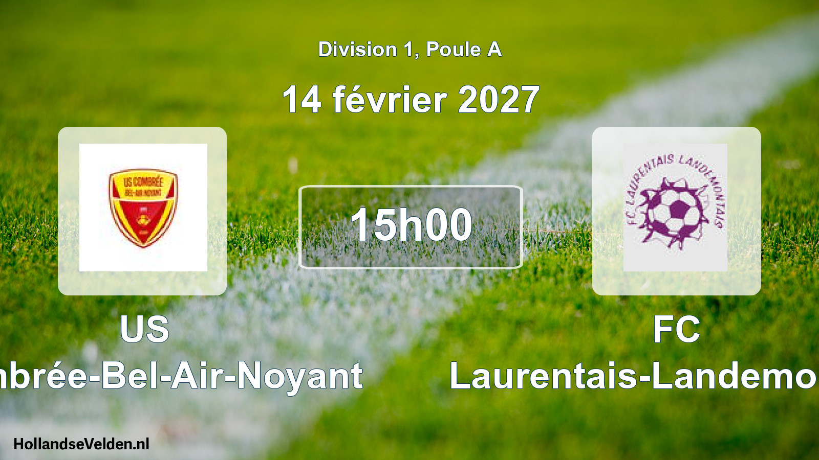 Scheduled Match: US Combrée-Bel-Air-Noyant - FC Laurentais-Landemontais (14 February 2027)