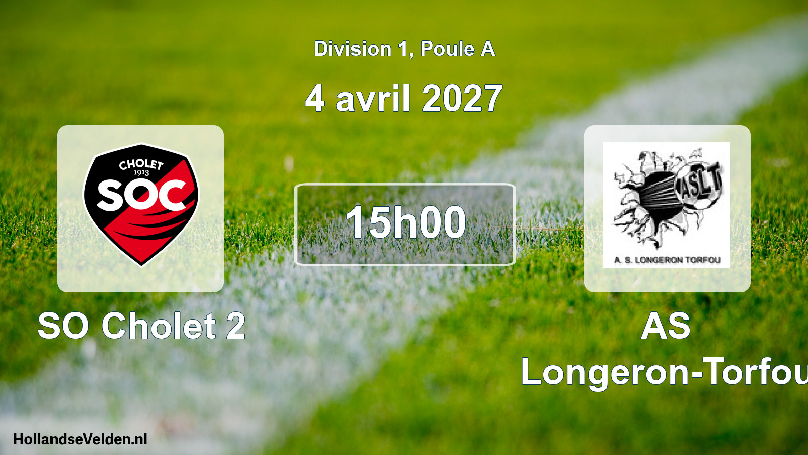 Scheduled Match: SO Cholet 2 - AS Longeron-Torfou (4 April 2027)