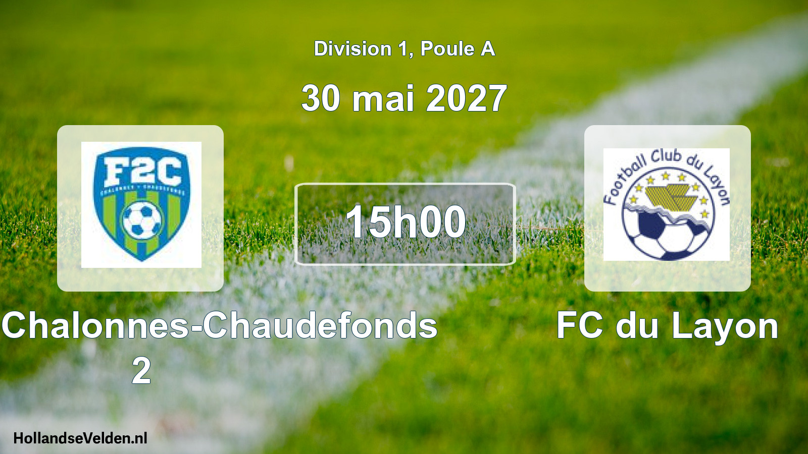 Scheduled Match: Football Chalonnes-Chaudefonds 2 - FC du Layon (30 May 2027)