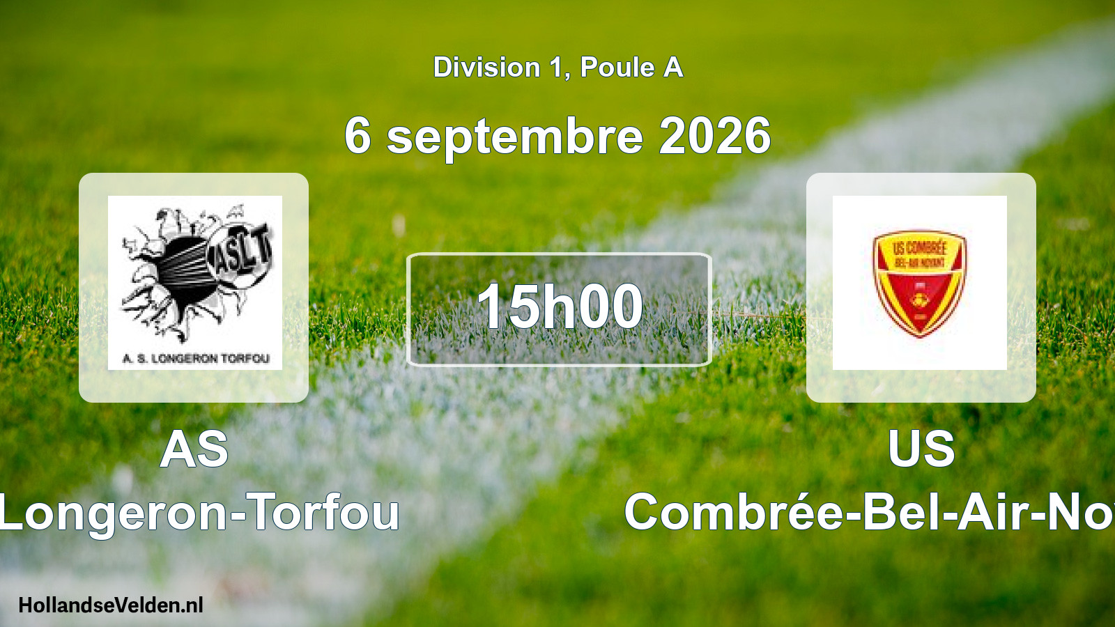 Scheduled Match: AS Longeron-Torfou - US Combrée-Bel-Air-Noyant (6 September 2026)