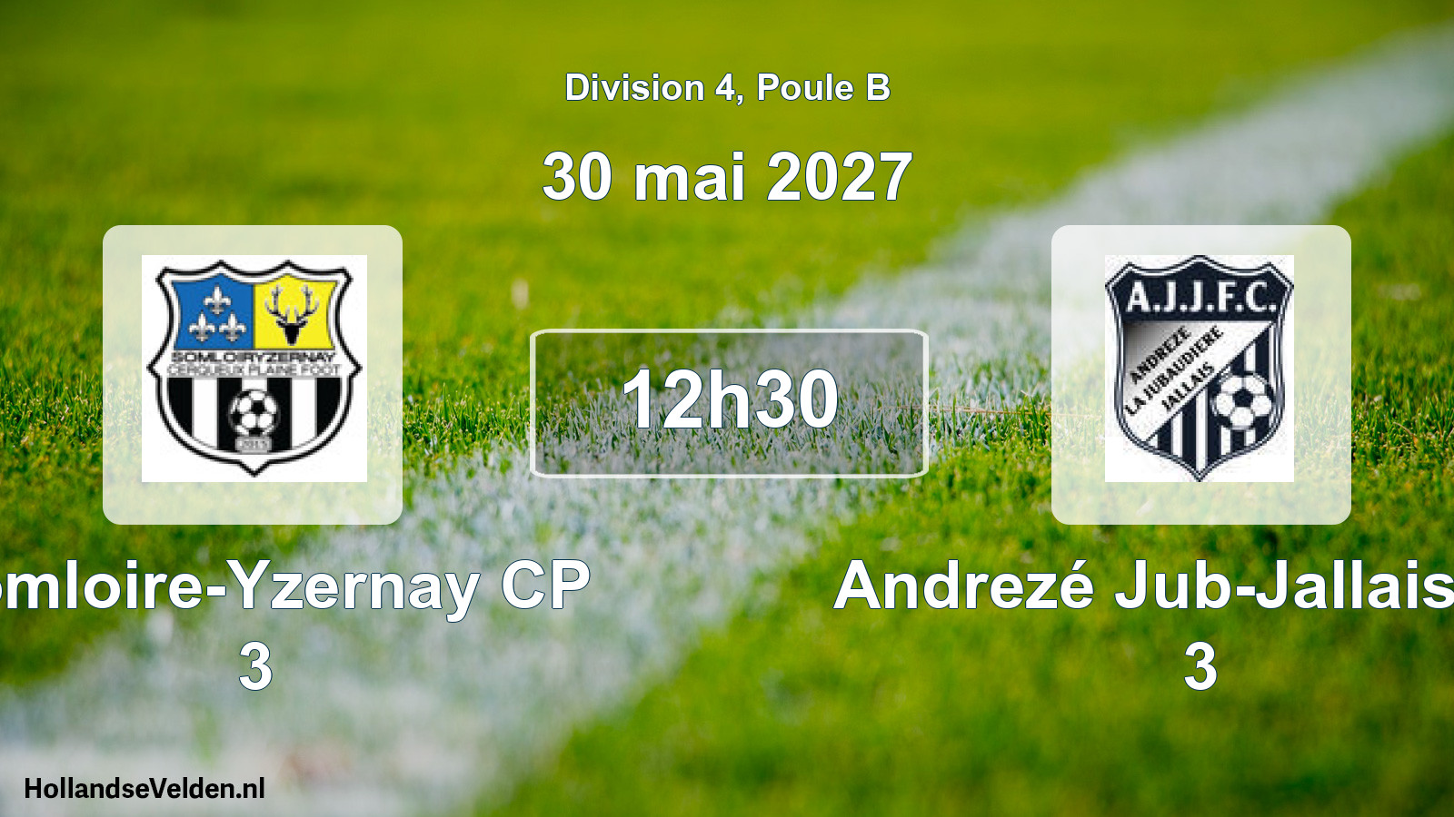 Match programmé: Somloire-Yzernay CP 3 - Andrezé Jub-Jallais FC 3 (30 mai 2027)