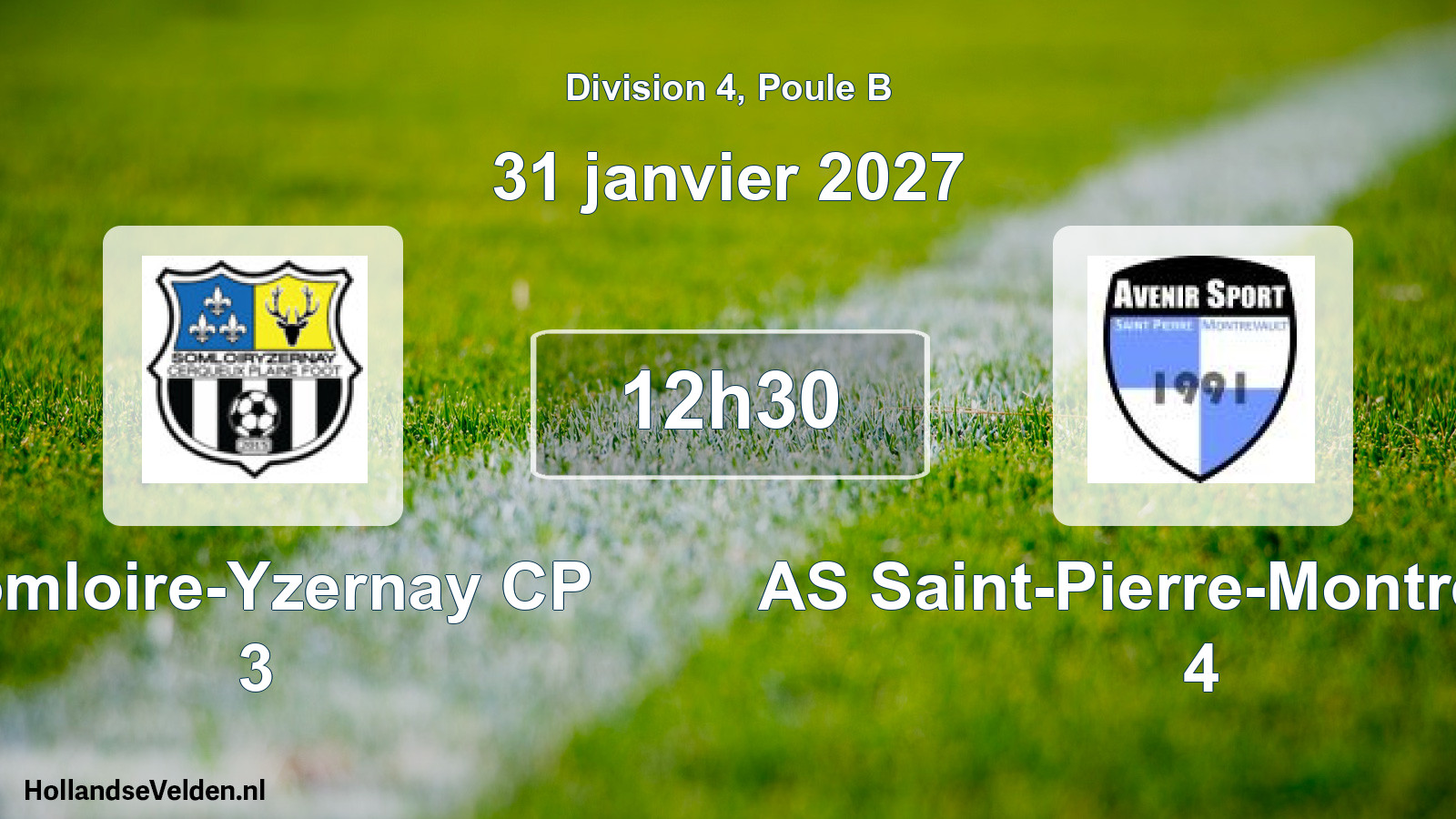 Match programmé: Somloire-Yzernay CP 3 - AS Saint-Pierre-Montrevault 4 (31 janvier 2027)