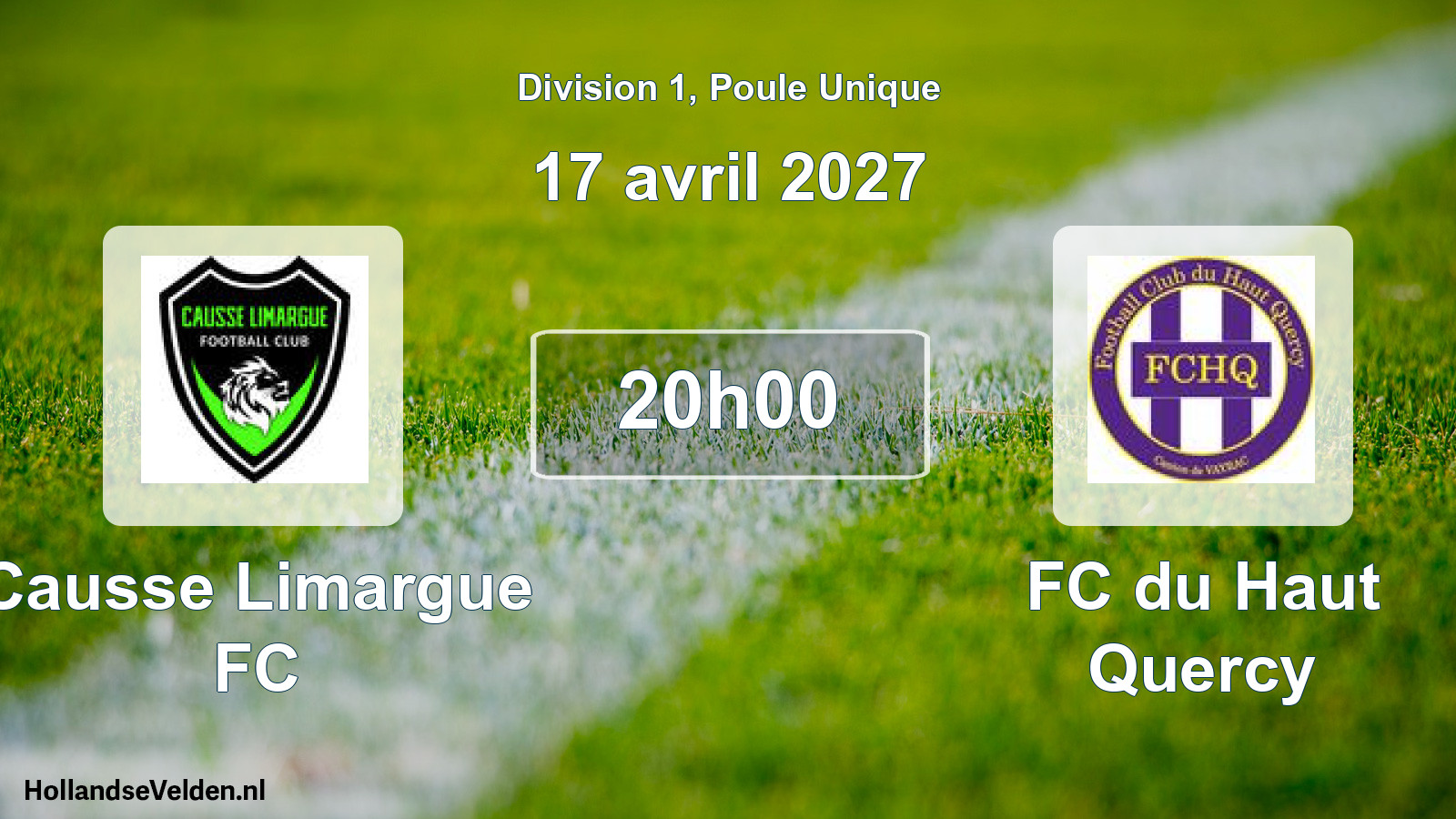 Scheduled Match: Causse Limargue FC - FC du Haut Quercy (17 April 2027)