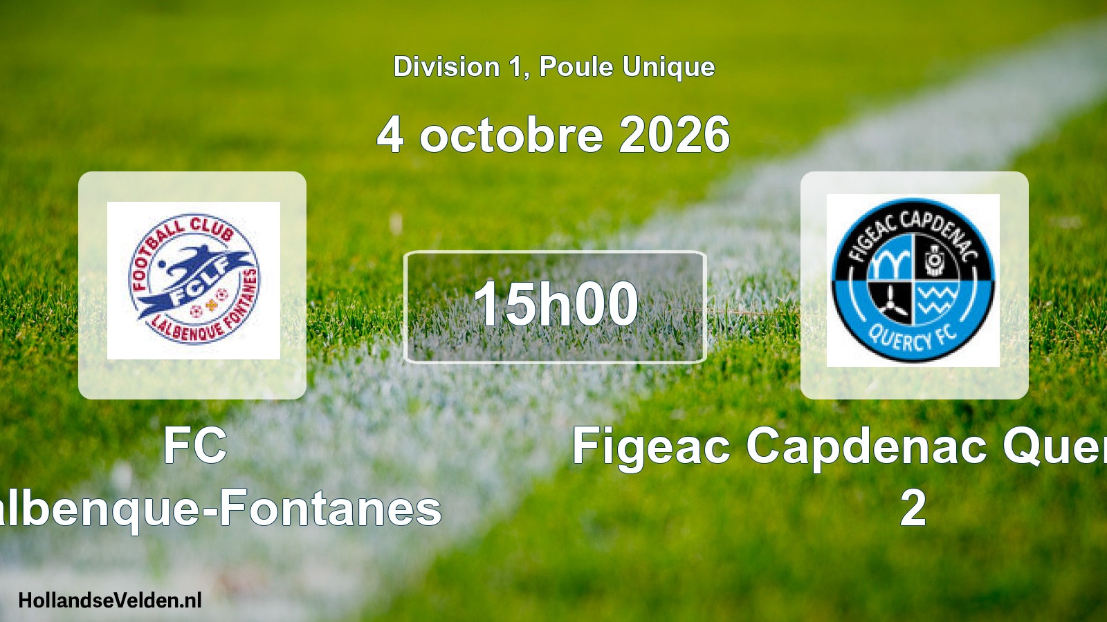 Scheduled Match: FC Lalbenque-Fontanes - Figeac Capdenac Quercy FC 2 (4 October 2026)