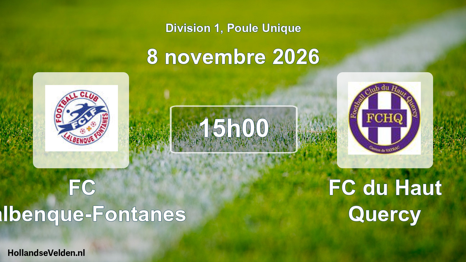 Scheduled Match: FC Lalbenque-Fontanes - FC du Haut Quercy (8 November 2026)