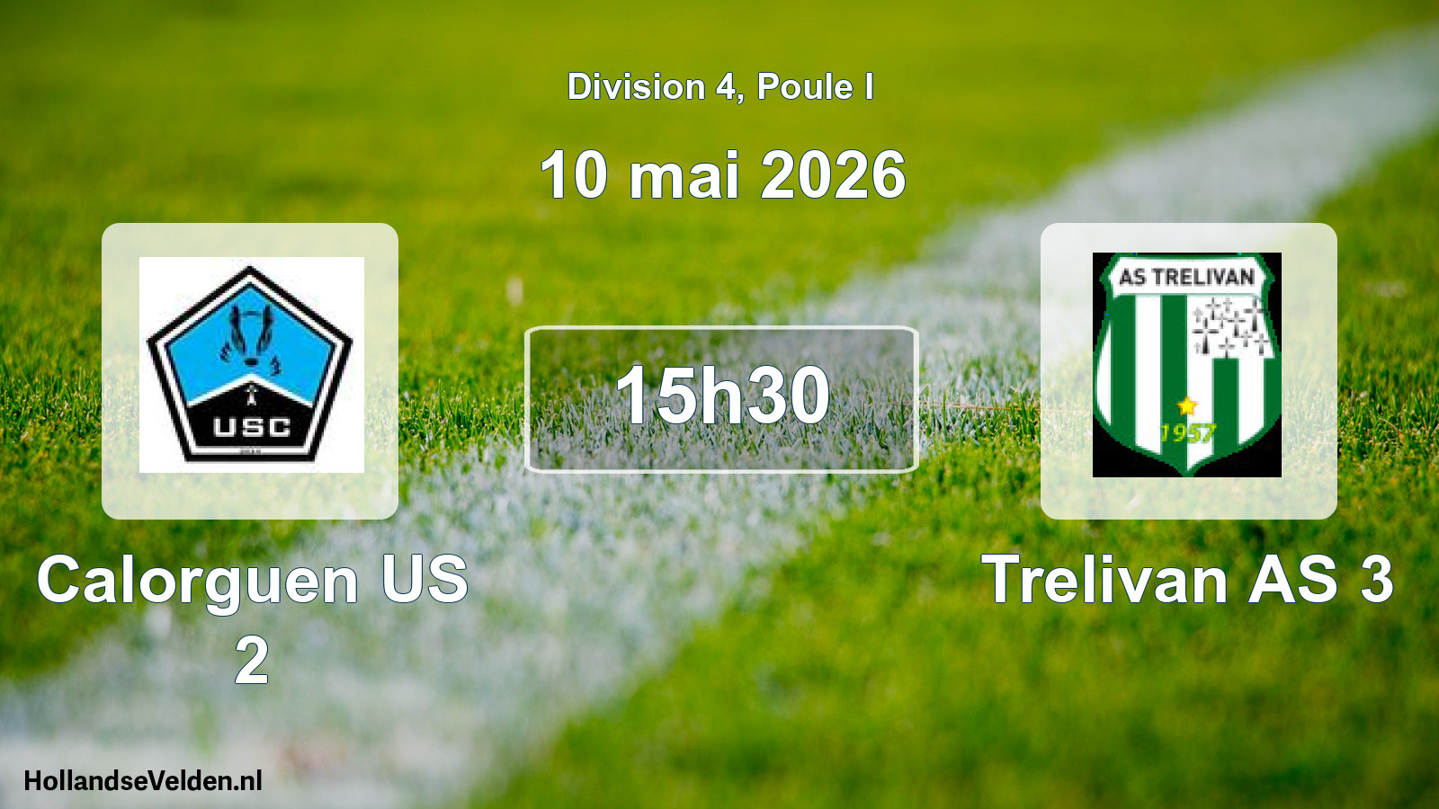 Geplande wedstrijd: Calorguen US 2 - Trelivan AS 3 (10 mei 2026)