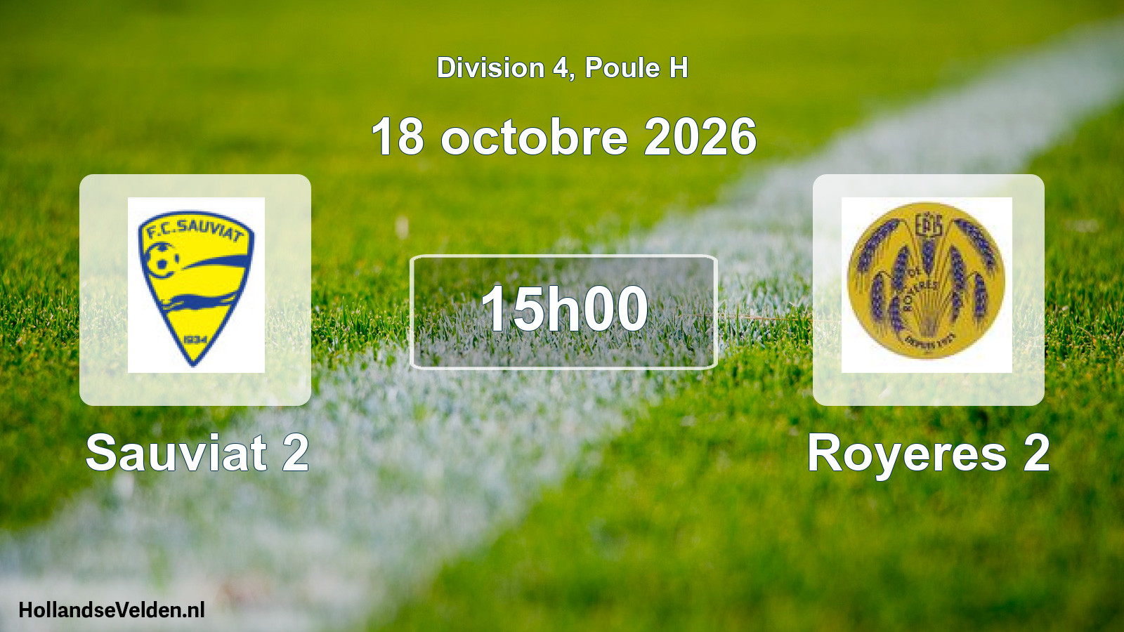 Scheduled Match: Sauviat 2 - Royeres 2 (18 October 2026)