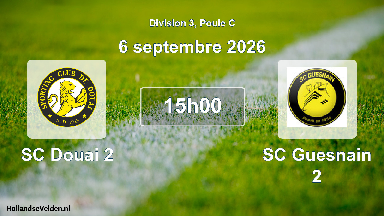 Scheduled Match: SC Douai 2 - SC Guesnain 2 (6 September 2026)