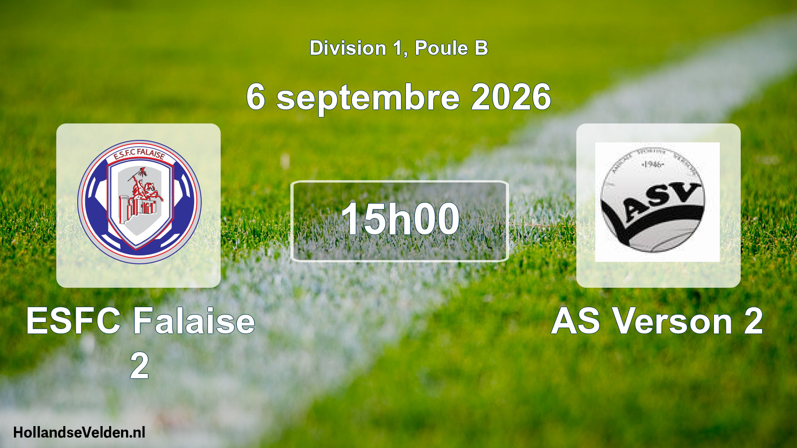 Match programmé: ESFC Falaise 2 - AS Verson 2 (6 septembre 2026)