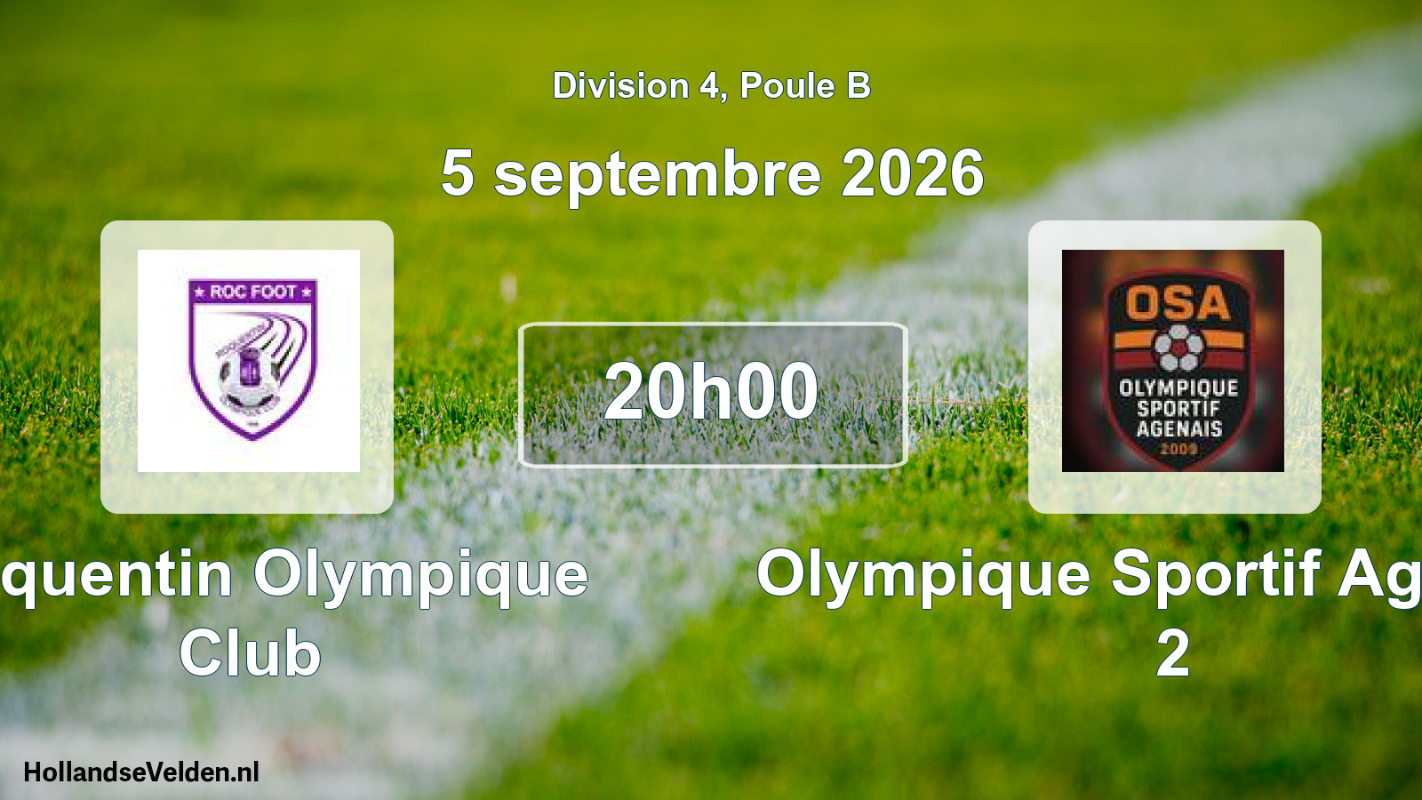 Scheduled Match: Roquentin Olympique Club - Olympique Sportif Agenais 2 (5 September 2026)