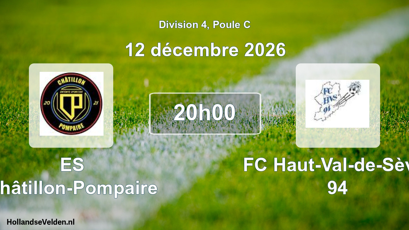 Scheduled Match: ES Châtillon-Pompaire - FC Haut-Val-de-Sèvre 94 (12 December 2026)
