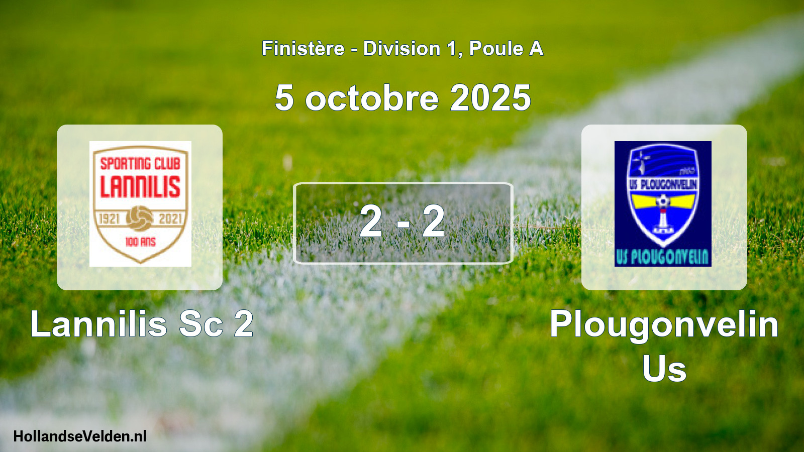 Total number of matches played: Lannilis Sc 2 - Plougonvelin Us 2 - 2 (5 October 2025)