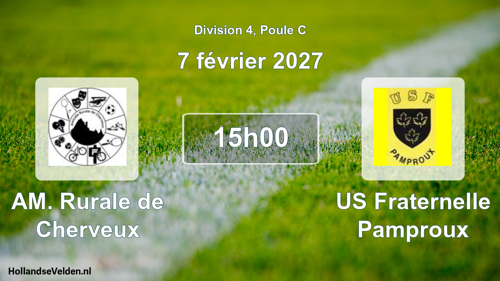 Scheduled Match: AM. Rurale de Cherveux - US Fraternelle Pamproux (7 February 2027)