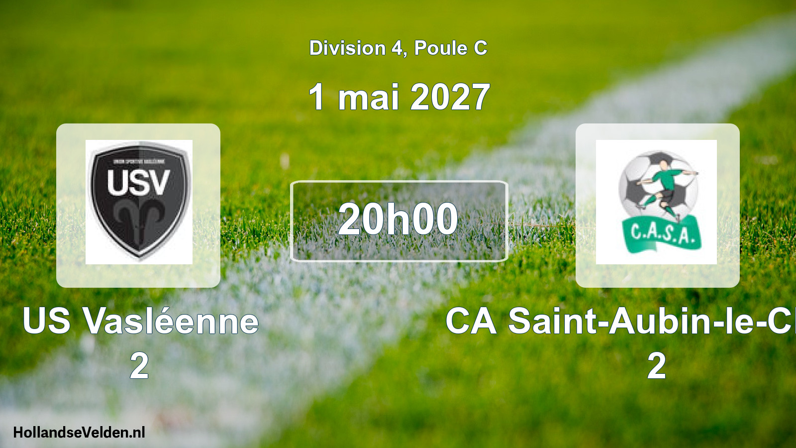 Scheduled Match: US Vasléenne 2 - CA Saint-Aubin-le-Cloud 2 (1 May 2027)