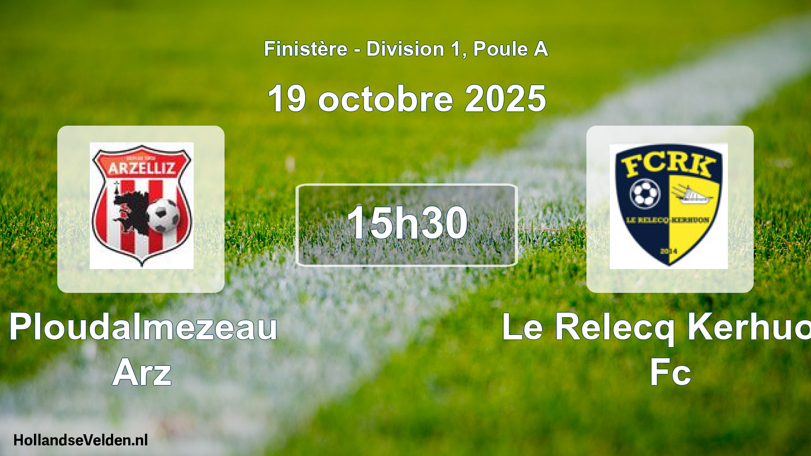 Scheduled Match: Ploudalmezeau Arz - Le Relecq Kerhuon Fc (19 October 2025)